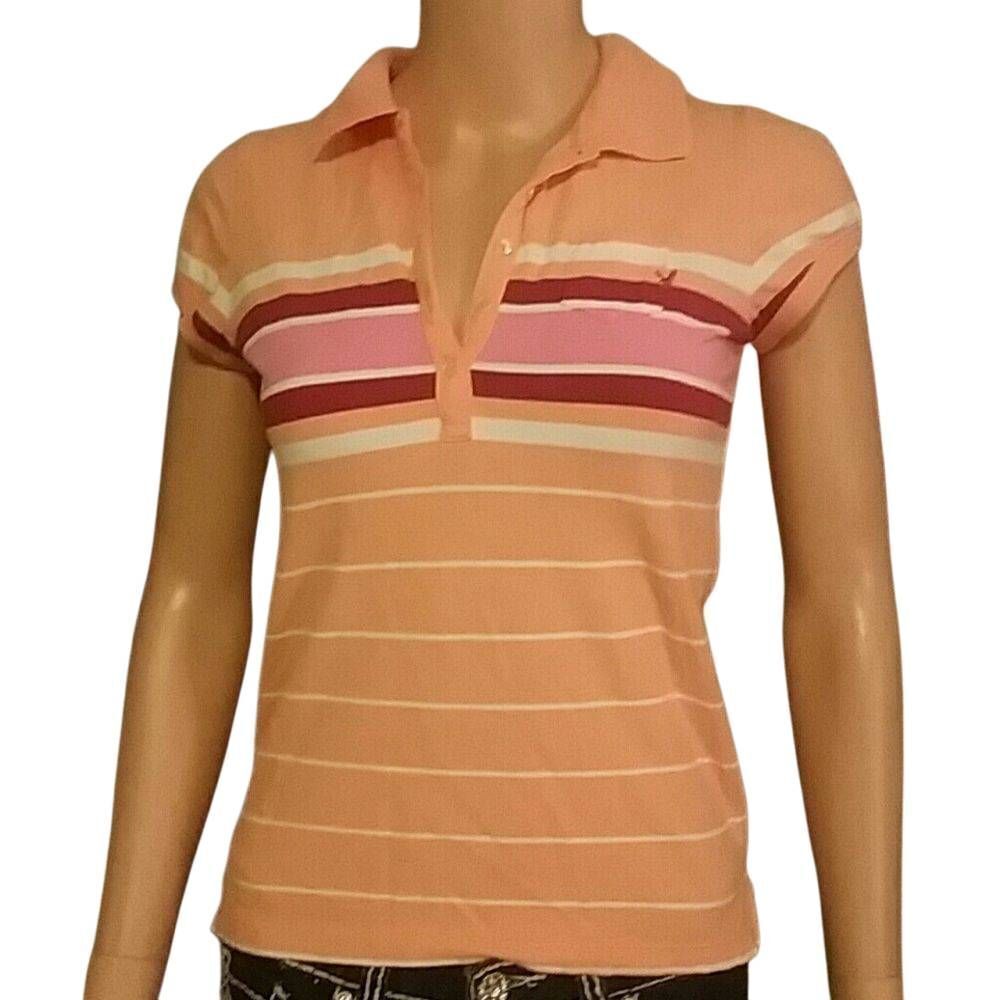 American Eagle Stripped Polo top xs